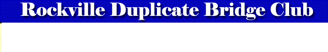 Rockville Duplicate Bridge Club